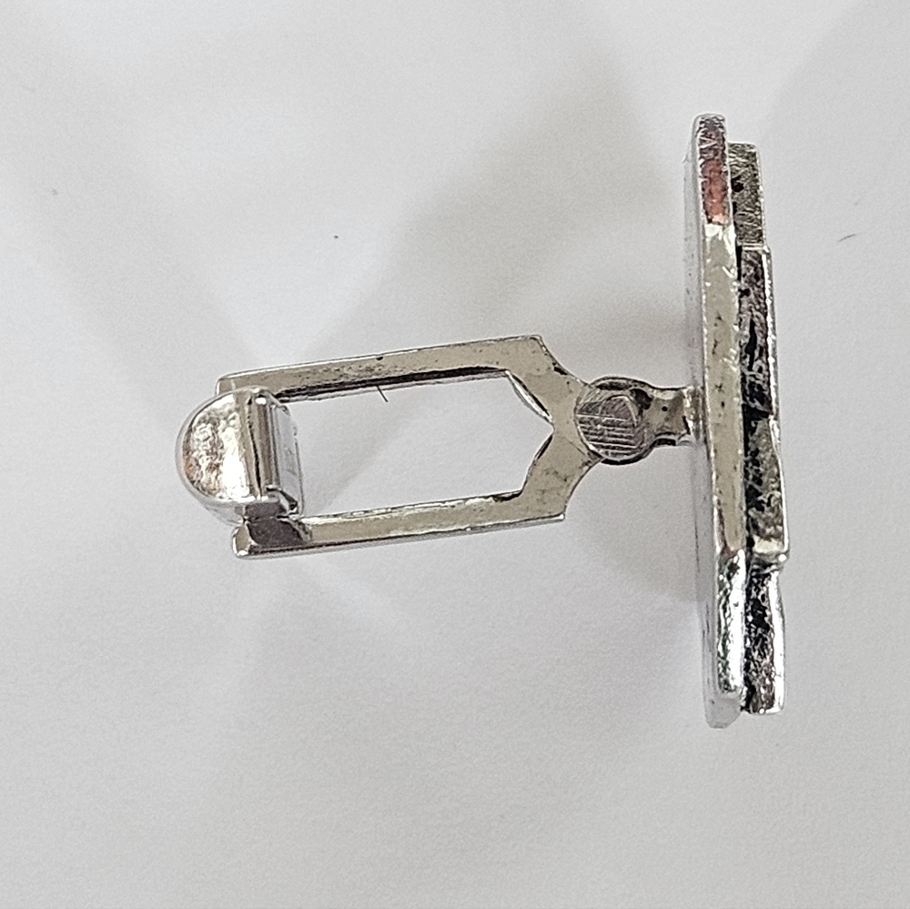 Vintage Virgil Sterling Silver Star of David Cufflinks 1” Judaica Jewish 19.7g - Picture 6 of 10